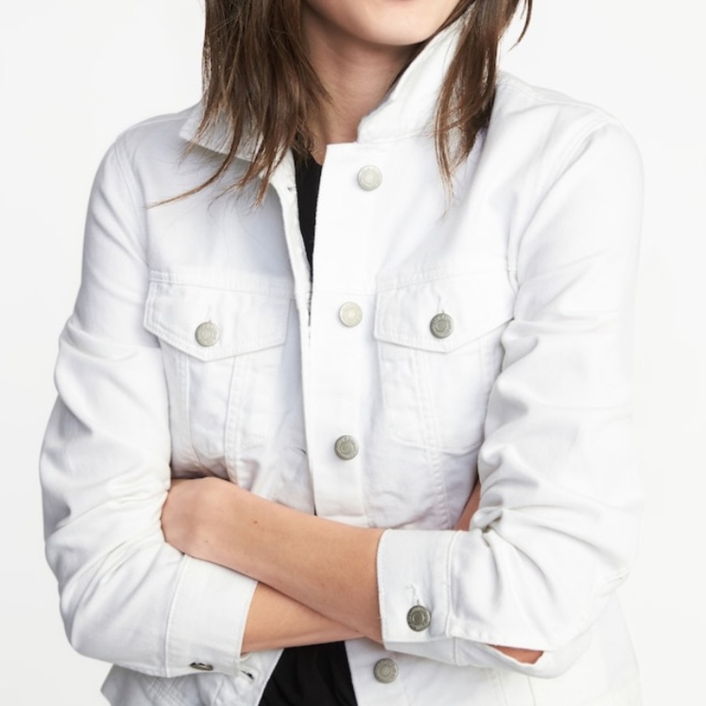 White denim jacket